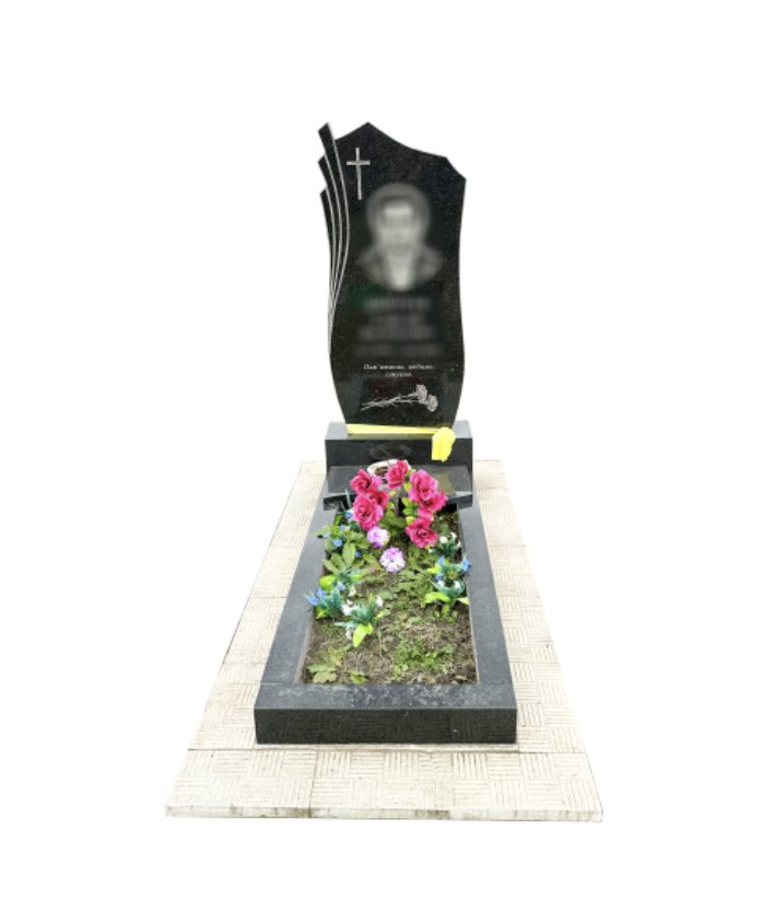 Одинарний памʼятник з граніту — модель №103