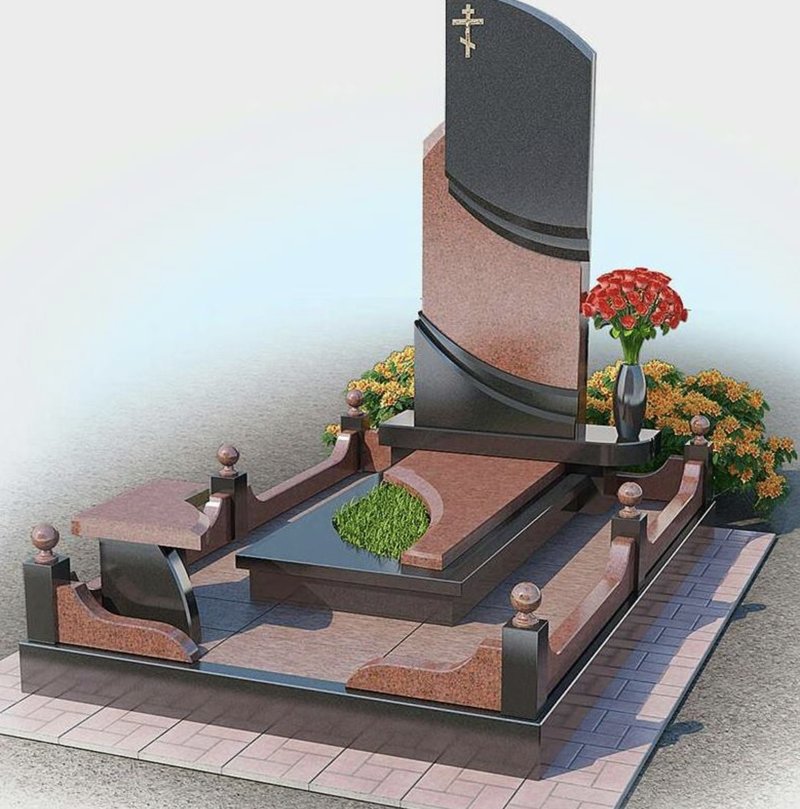 Одинарний памʼятник з граніту — модель №111