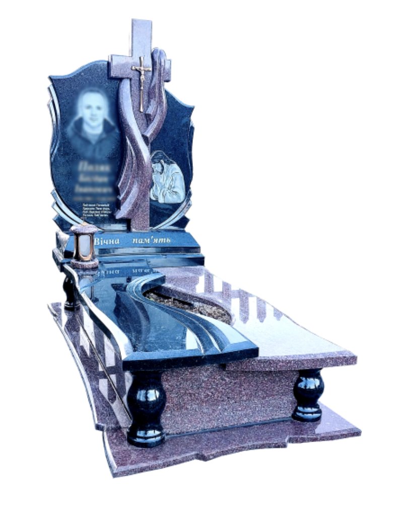 Одинарний памʼятник з граніту — модель №71