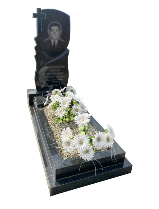 Одинарний памʼятник з граніту — модель №76
