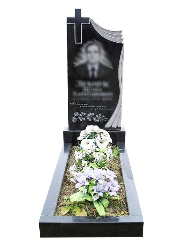 Одинарний памʼятник з граніту — модель №79