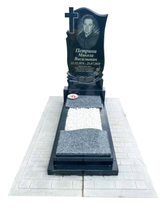 Одинарний памʼятник з граніту — модель №83